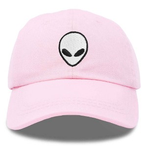 Dalix Alien Embroidered UFO Dad Hat Cotton Baseball Cap Adjustable Mens - 1 of 4