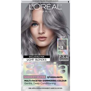 L'Oreal Paris Féria Multi - Faceted Shimmering Permanent Hair Color - Smokey Silver