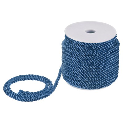 Unique Bargains Soft Polyester Twisted Silk Decorative Craft Cord Trim Cord Rope 22 Yards 1 Pc