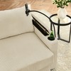GDFStudio Rod Modern 3 Seater Corduroy  102" Sofa with Cup Holders,Mobile Phone Holder and Armrest Storage - 3 of 4