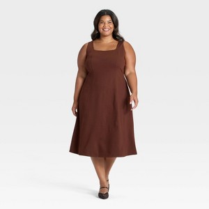 Women's Ponte Knit Midi Dress - A New Day™ - 1 of 3
