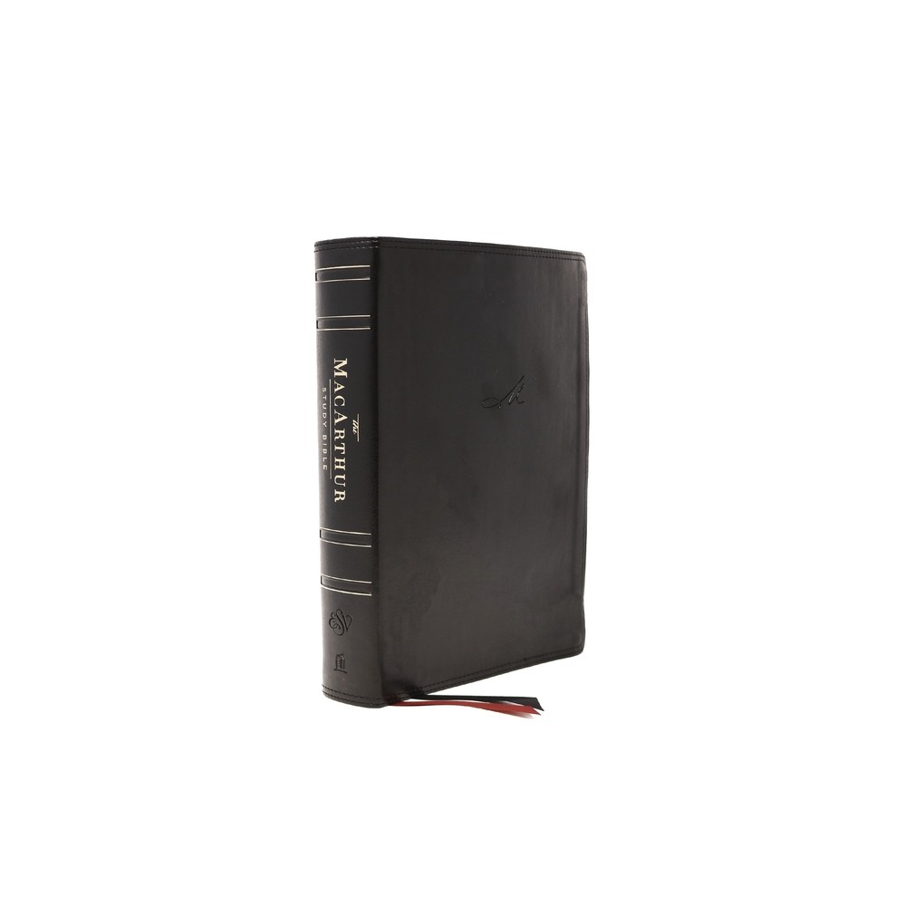 The Esv, MacArthur Study Bible, 2nd Edition, Leathersoft, Black - by Thomas Nelson (Leather Bound)