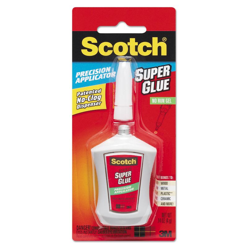 Scotch Super Glue Gel Precision Applicator 0.14 oz AD125, 4 of 10