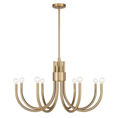 Noble Brass 8-Light Adjustable Chandelier