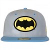Adult Batman Adam West Logo New Era 59Fifty Fitted Flat Bill Hat - 2 of 4