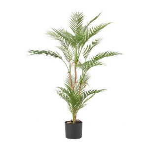 Artificial Palm Tree, 5.5FT Faux Tropical Floor Plant In Pot, Fake Tree With Planter, Artificial Plant For Home Office Living Room Decor Indoor - 1 of 4