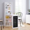 GDFStudio Cordoba Foldable Wall-Mounted Home Office Desk with Blackboard and Storage Shelves - 2 of 4