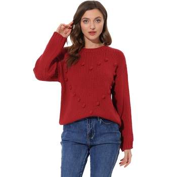 Women's Diamond Stitched Drop Sleeve Sweater - Cupshe : Target