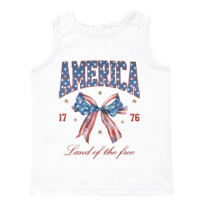 The Juniper Shop Coquette Vintage America Toddler Tank - 1 of 4
