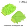 Unique Bargains Microfiber Chenille Mitts Reusable Scratch-Free Cleaning Glove Wash Sponge for Home Kitchen - 3 of 4