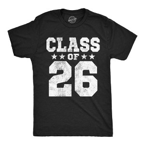Mens Funny T Shirts Class Of 26 Sarcastic Graduation Graphic Novelty Tee For Men - Crazy Dog Men's T Shirt - 1 of 4