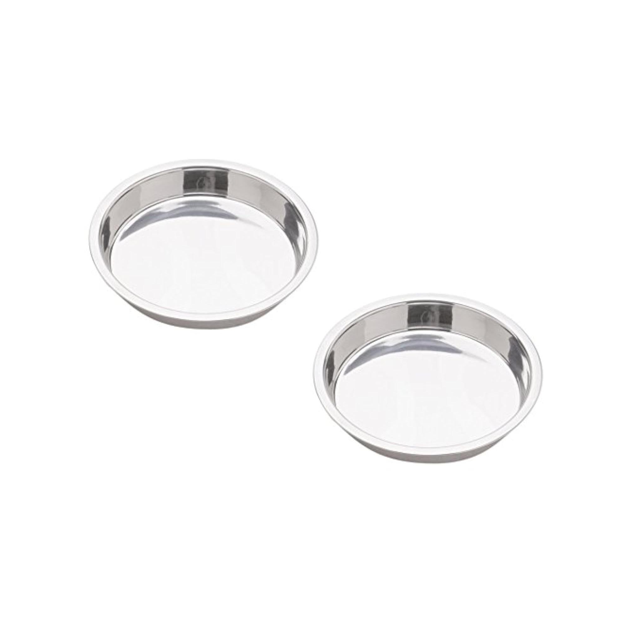 Norpro 9-Inch Stainless Steel Round Cake Pan, Set of 2