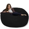 4' Bean Bag Chair with Memory Foam Filling and Washable Cover - Relax Sacks - image 4 of 4