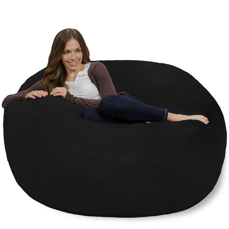 4' Bean Bag Chair with Memory Foam Filling and Washable Cover - Relax Sacks, 5 of 10