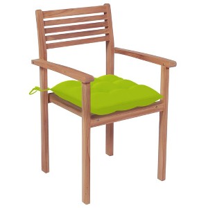 vidaXL Patio Chair Set of 8 Teak Teak Wood Standard size for chairs - 1 of 4