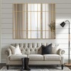 PexFix Iron Metal Frame Windowpane Wall Mirror Farmhouse Rustic Elegant Decor for Living Room Bedroom Bathroom Entryway - 4 of 4