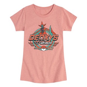 Girls' - Pokémon - Deoxys Racing -Youth Girls Short Sleeve T-Shirt Fitted Short Sleeve Graphic T-Shirt - 1 of 4