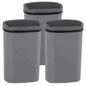 FDW 13 Gallon Trash Can Kitchen Trash Can with Motion Sensor Trash Bin For Home Kitchen Bathroom - 1 of 4