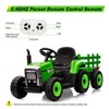 Acekool 12V Electric Tractor with Trailer & Remote, 7-LED Lights, MP3, 25W Motor, EVA Tires - 3 of 4