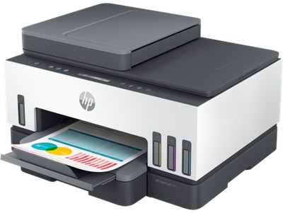 HP Smart Tank 7301e White and Gray Wireless InkJet Printer