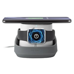 Ventev 10W Wireless Watchdock Duo For Apple Watch & Wireless charging enabled Devices - 1 of 4