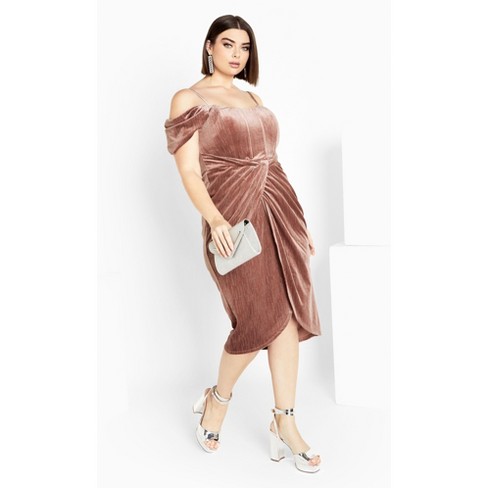 Women's Plus Size Jayla Dress - rose | CITY CHIC - image 1 of 4