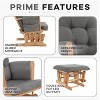 Home Imports Emporium Nursery Glider and Ottoman Set for Breastfeeding - 2 of 4