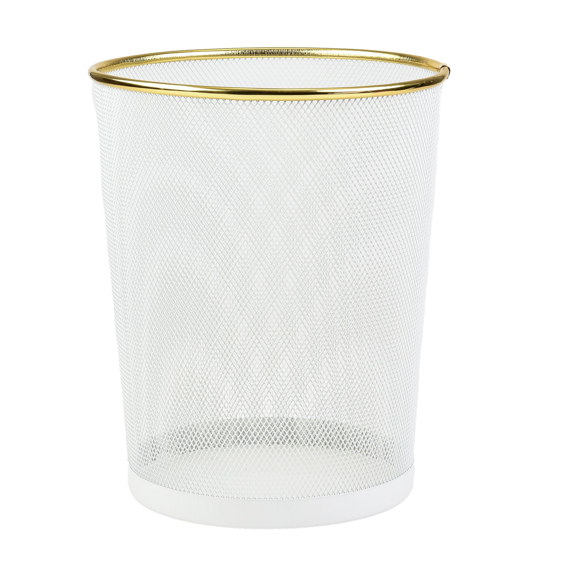 Trio Home 10 Liter Mesh Waste Basket Can for Garbage, Round Open Top Trash Can for Office, Bathroom Bedroom, Kitchen,