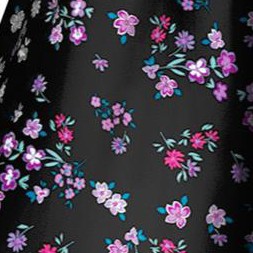 black floral