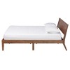 Baxton Studio Salvatore Mid-Century Modern Walnut Brown Finished Wood Platform Bed - image 3 of 4