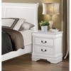 NicBex Wood Nightstand with 2 Drawers,Side Tables with Metal Handle for Bedroom,Living Room - 4 of 4