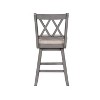 24" Brookline Xx Back Swivel Counter Stool - Home 2 Office - 2 of 4