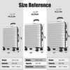SKONYON 3-Piece Hardshell Luggage Set (20", 24", 28") –  PC+ABS, TSA-Approved Lock, Spinner Wheels & YKK Zippers - 2 of 4