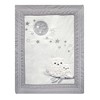 Lambs & Ivy Luna White/gray Celestial Owl 4-piece Nursery Baby Crib ...