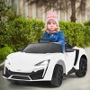 Infans 12V Kids Ride On Car 2.4G RC Electric Vehicle w/ Lights MP3 Openable Doors - 4 of 4