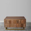 Royal Hampton 33 Inch Lift Top Storage Trunk Coffee Table, Square, Mango Wood - 3 of 4