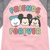 Girls' - Disney - Friends Forever Shirt Tail Raglan Graphic T-shirt - 2 of 3