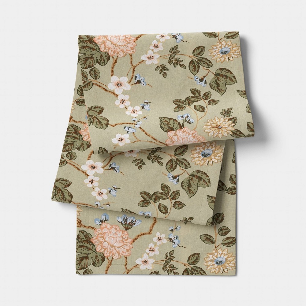 Photos - Tablecloth / Napkin 72"x14" Botanical Floral Table Runner - Threshold™