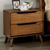 NicBex Mid-Century Modern 2-Drawers Nightstand Bedside Table with Round Tapered Legs End Table for Living Room, Bedroom - 2 of 4