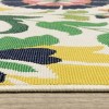 Captiv8e Designs Hilo Bold Boho Floral Ivory Indoor/Outdoor Rug - 4 of 4