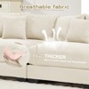Aukfa 4-Seater Oversized Cloud Modular Sectional Sofa with Ottoman, Corduroy Fabric, Extra-Thick Armrests,  Easy Assembly, Ergonomic，Cream - 3 of 4