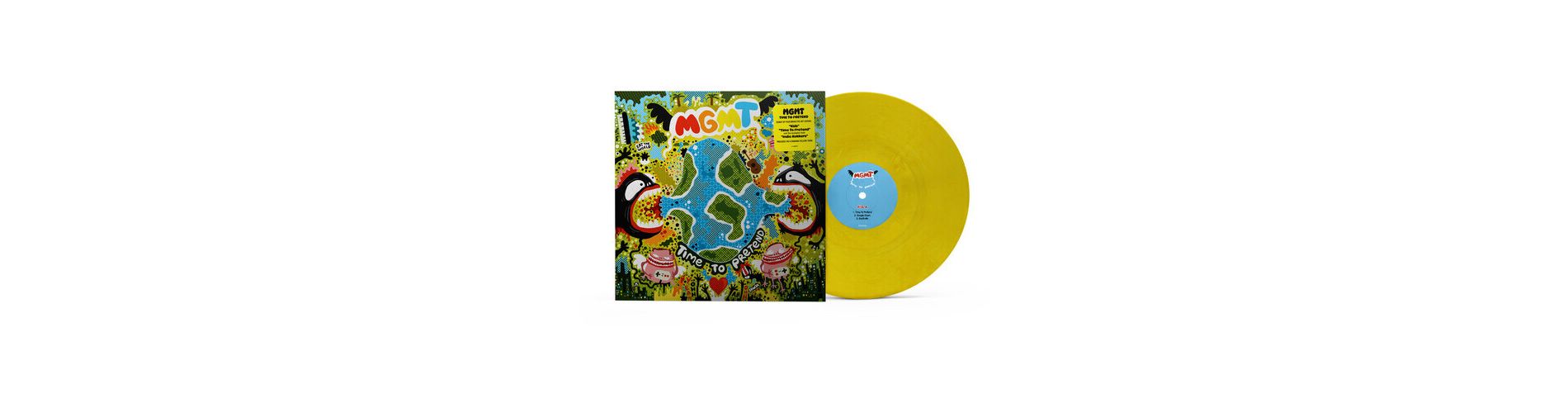 MGMT - Time to Pretend - Banana Yellow (Colored Vinyl Yellow Extended Play)