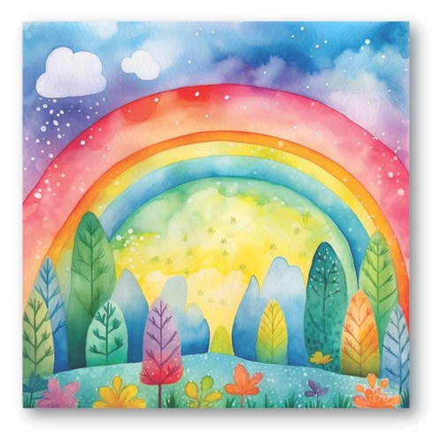 Courtside Market Rainbow IX 16x16 Gallery-Wrapped Canvas - image 1 of 4