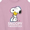 Women's - Peanuts - Snoopy And Woodstock Graphic Racerback Tank - 2 of 4