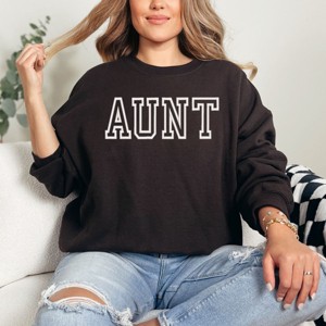 Simply Sage Market Embroidered Aunt Outline Sweatshirt - 1 of 4