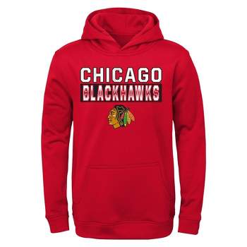 NHL Chicago Blackhawks Boys' Poly Fleece Hooded Sweatshirt