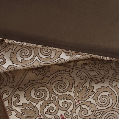 California King Red Jacquard 7-Piece Comforter Set