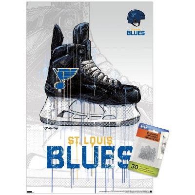 Trends International NHL St. Louis Blues - Drip Skate 21 Unframed Wall Poster Prints