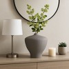 Decorative Ribbed Vase for Living Room Decor - Modern Flower Vase for Bedroom Styling, Office Spaces, or Home Decor Accent - 2 of 4