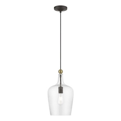 Livex Lighting Avery 1 - Light Pendant in  Bronze/Antique Brass